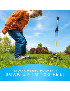 Cohete de Aire Iluminado National Geographic - Lanzador LED 30.48m 2