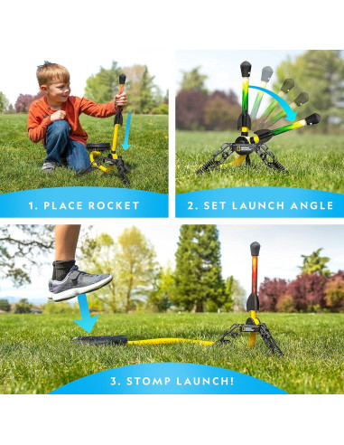 Cohete de Aire Iluminado National Geographic - Lanzador LED 30.48m