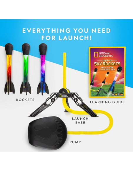Cohete de Aire Iluminado National Geographic - Lanzador LED 30.48m