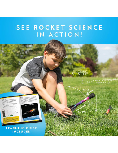 Cohete de Aire Iluminado National Geographic - Lanzador LED 30.48m