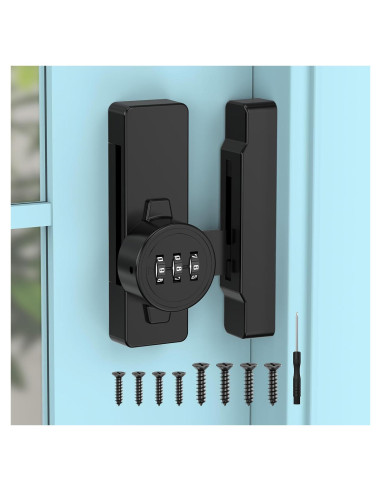 Cerradura de Combinación Mecánica YogePote 3 Dígitos Negra