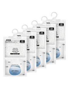 Absorbentes de Humedad Colgantes Amrnish, 5 Paquetes 230g