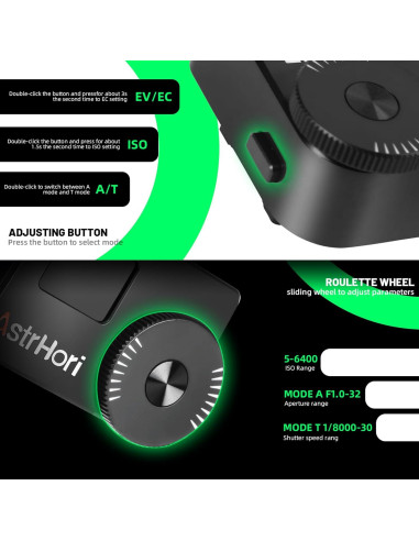 Medidor de Luz AstrHori CGB-B-S-FT con Pantalla OLED