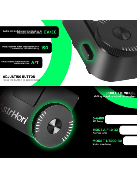 Medidor de Luz AstrHori CGB-B-S-FT con Pantalla OLED