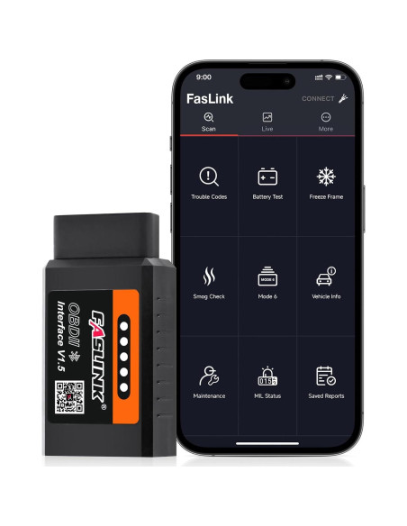 Escáner OBD2 FASLINK X1 Bluetooth para iPhone y Android