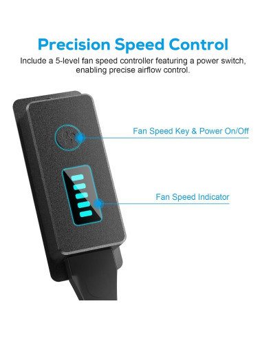 Ventilador de Escape AITECAC Airbird S10 10" 1600 RPM 5 Velocidades