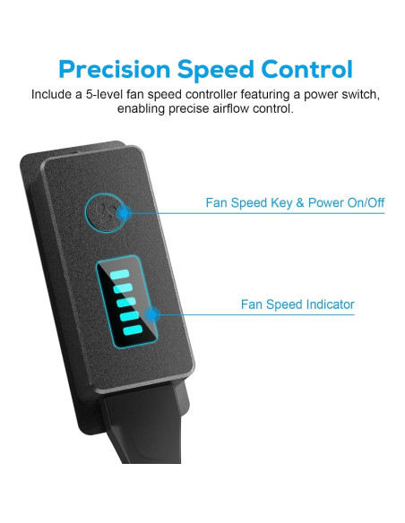 Ventilador de Escape AITECAC Airbird S10 10" 1600 RPM 5 Velocidades