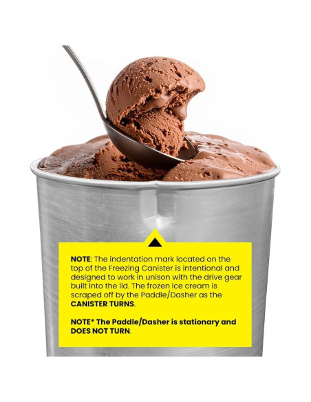 Fabricante de Helados Eléctrico Elite Gourmet 4Qt 50W Lila