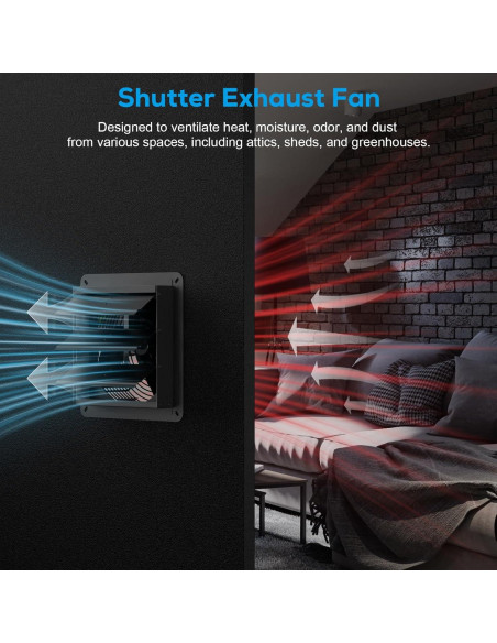 Ventilador de Escape AITECAC Airbird S10 10" 1600 RPM 5 Velocidades