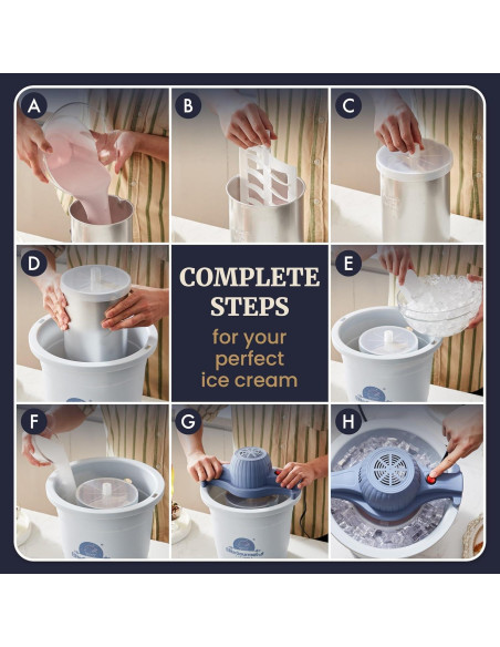 Fabricante de Helados Eléctrico Elite Gourmet 4Qt 50W Lila