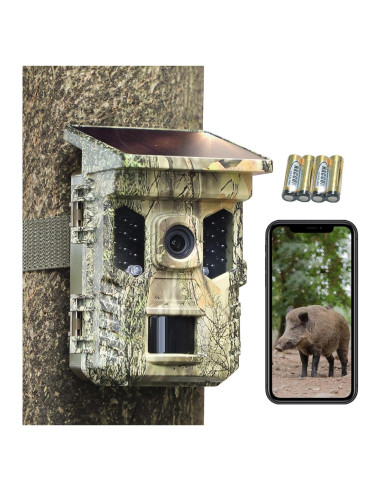 Cámara de Trail Solar Guune 32MP 2.7K WiFi IP66