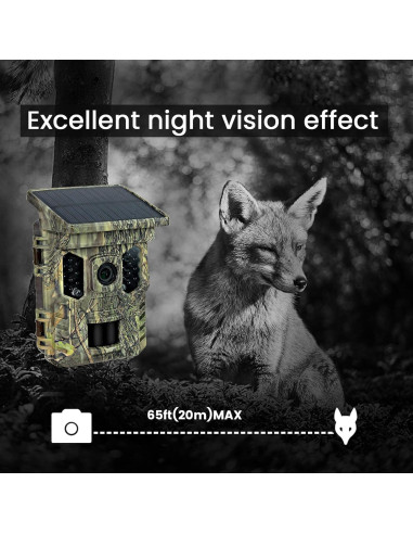 Cámara de Trail Solar Guune 32MP 2.7K WiFi IP66