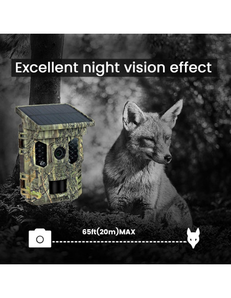 Cámara de Trail Solar Guune 32MP 2.7K WiFi IP66