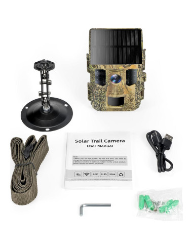 Cámara de Trail Solar Guune 32MP 2.7K WiFi IP66