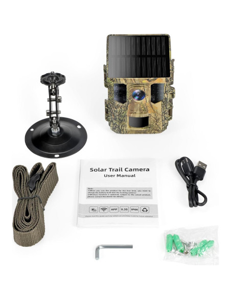Cámara de Trail Solar Guune 32MP 2.7K WiFi IP66