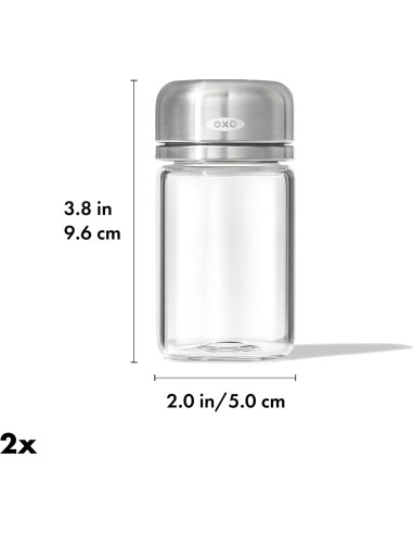 Conjunto de Molinillos de Sal y Pimienta OXO 100g Ajustables