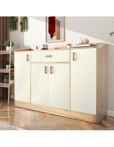 Papel Tapiz Autoadhesivo Beige Wallderful 40x200 cm Mate