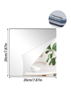 Espejos Acrílicos Autoadhesivos DARENYI 20.32 cm 6 Pcs 2