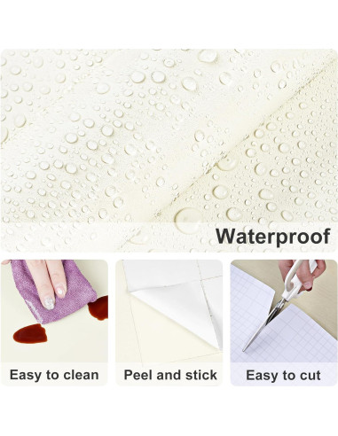 Papel Tapiz Autoadhesivo Beige Wallderful 40x200 cm Mate