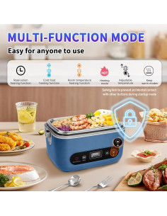 Caja de Almuerzo Eléctrica VYRALOFT 1.2L Inalámbrica 100W 2