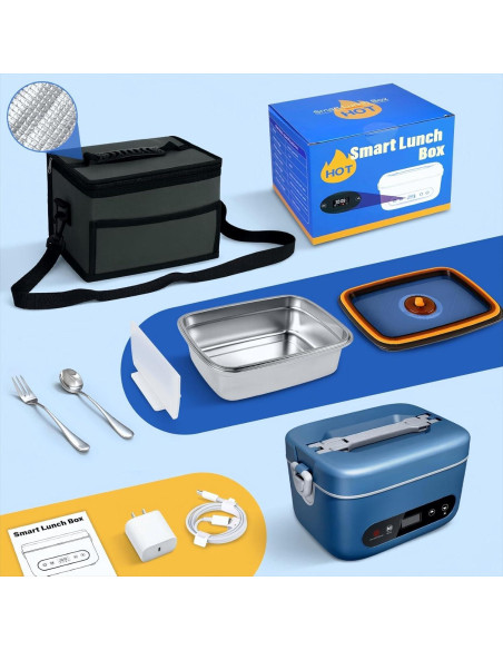 Caja de Almuerzo Eléctrica VYRALOFT 1.2L Inalámbrica 100W