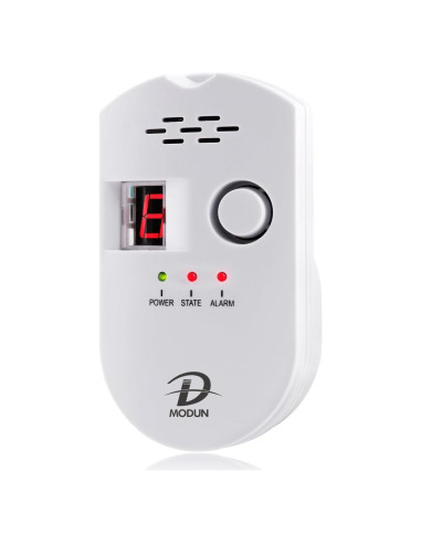 Detector de Gas Natural y GLP D MODUN BRJ-502 con Alarma LED