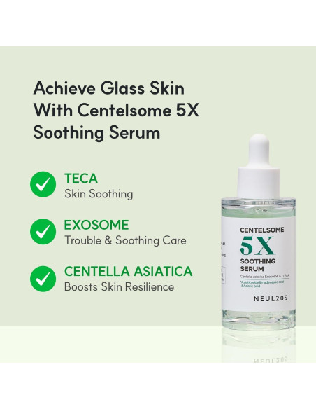 Suero Calmante Centelsome 5X 50ml - Hidratación y Antienvejecimiento