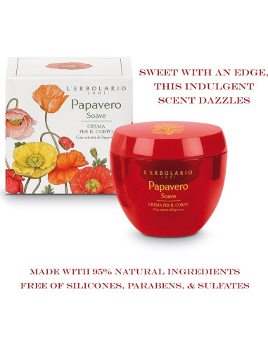 Crema Corporal L'Erbolario Amapola Dulce 190 g Hidratante