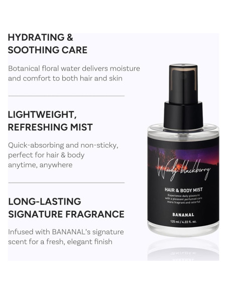 Mist Hidratante para Cabello y Cuerpo - Coreano 125ml - Berry Maderoso Mist Hidratante para Cabello y Cuerpo - Coreano 125ml - Berry Maderoso