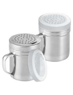 Tamizadores de Especias CUSINIUM 10 Oz Acero Inoxidable 2 Pcs