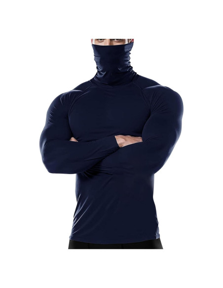 Camisa de compresión térmica para hombres - Marino - XX-Large