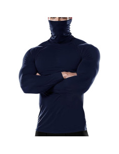 Camisa de compresión térmica para hombres - Marino - XX-Large 2
