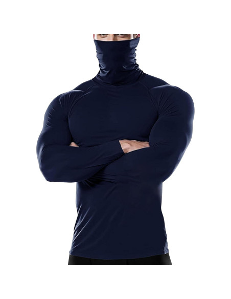 Camisa de compresión térmica para hombres - Marino - XX-Large