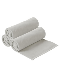 Toallas de Gimnasio S&T INC. Microfibra Gris 3 Piezas 30x101 cm