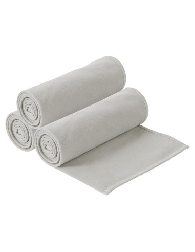 Toallas de Gimnasio S&T INC. Microfibra Gris 3 Piezas 30x101 cm