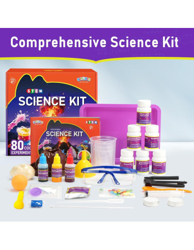 Kit de Ciencia BenBen 80 Experimentos para Niños 6 a 12 Años