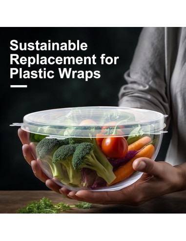 14 Tapas de Silicona Reutilizables Aokinle - 7 Tamaños