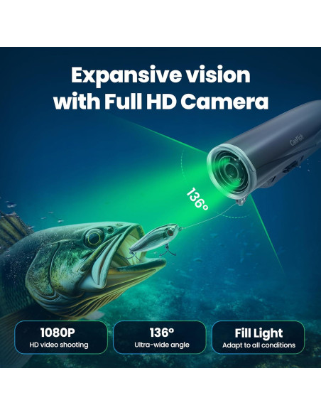 Cámara de Pesca Chasing CamX HD 1080P 136 Impermeable 200m