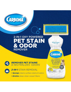 Carbona Eliminador de Manchas y Olores para Mascotas 382g 2
