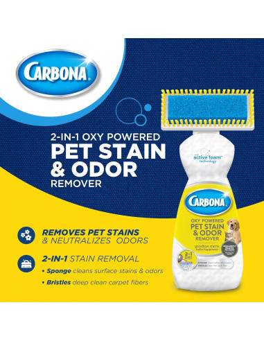 Carbona Eliminador de Manchas y Olores para Mascotas 382g
