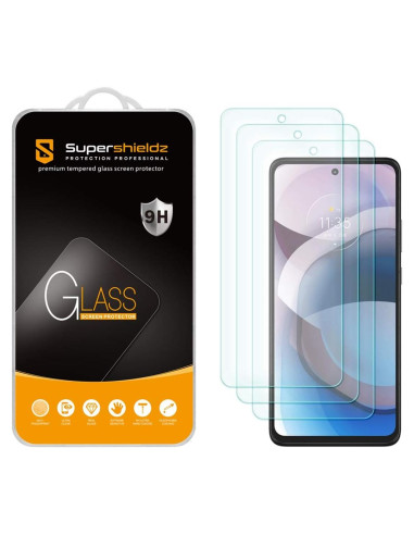 Protector de Pantalla Vidrio Templado Supershieldz para Motorola One 5G Ace / Moto G 5G - 3 Piezas