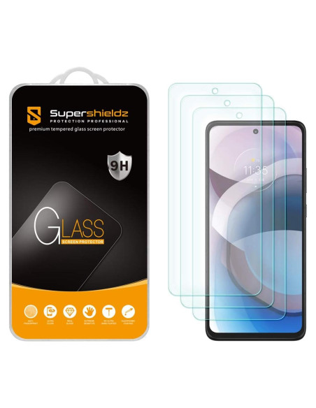 Protector de Pantalla Vidrio Templado Supershieldz para Motorola One 5G Ace / Moto G 5G - 3 Piezas Protector de Pantalla Vidrio Templado Supershieldz para Motorola One 5G Ace / Moto G 5G - 3 Piezas