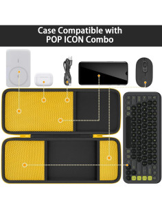 Funda Dura co2CREA para Logitech POP ICON Combo Verde 2