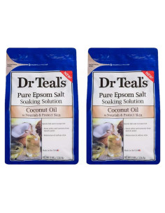 Juego de Remojo de Aceite de Coco Dr Teals - 2 Paquetes 1.36 kg