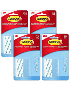 Tiras de recarga pequeñas Command 48 unidades transparentes 2