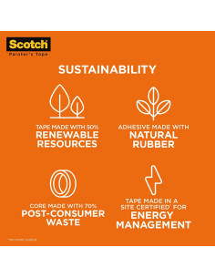 Cinta de Pintor Scotch Alta Resistencia 4 Rollos 3.58 cm x 54.86 m 2