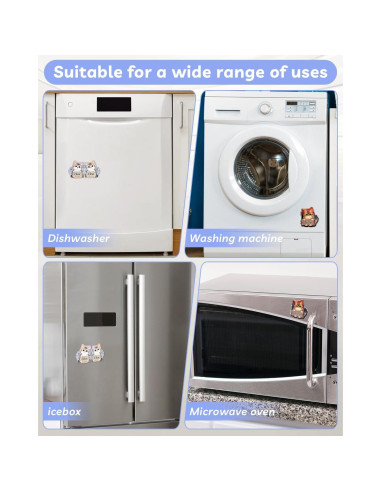 Imán para Lavavajillas Eeauld Gato Limpio Sucio 7.62 cm