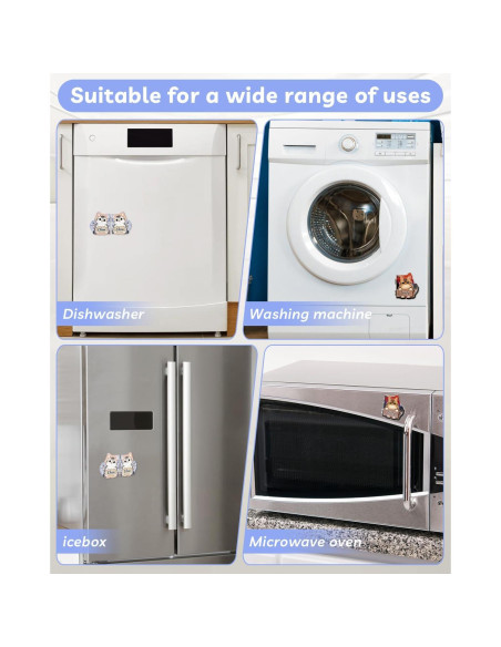 Imán para Lavavajillas Eeauld Gato Limpio Sucio 7.62 cm