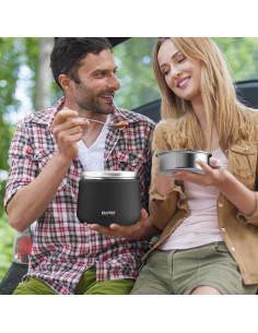 Termo de Comida Aislado BALPBBY 1.13 kg Negro con Cuchara 2