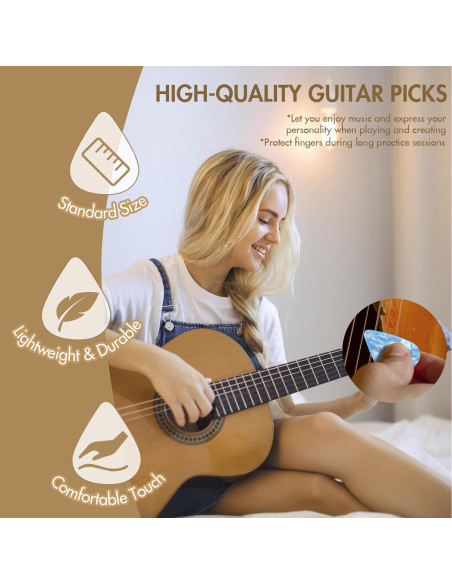 Soporte de Púas de Guitarra Estegosaurio Ourea con 8 Púas 1mm